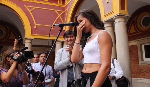 Recibimiento a Carolina Marín 15-09-2015