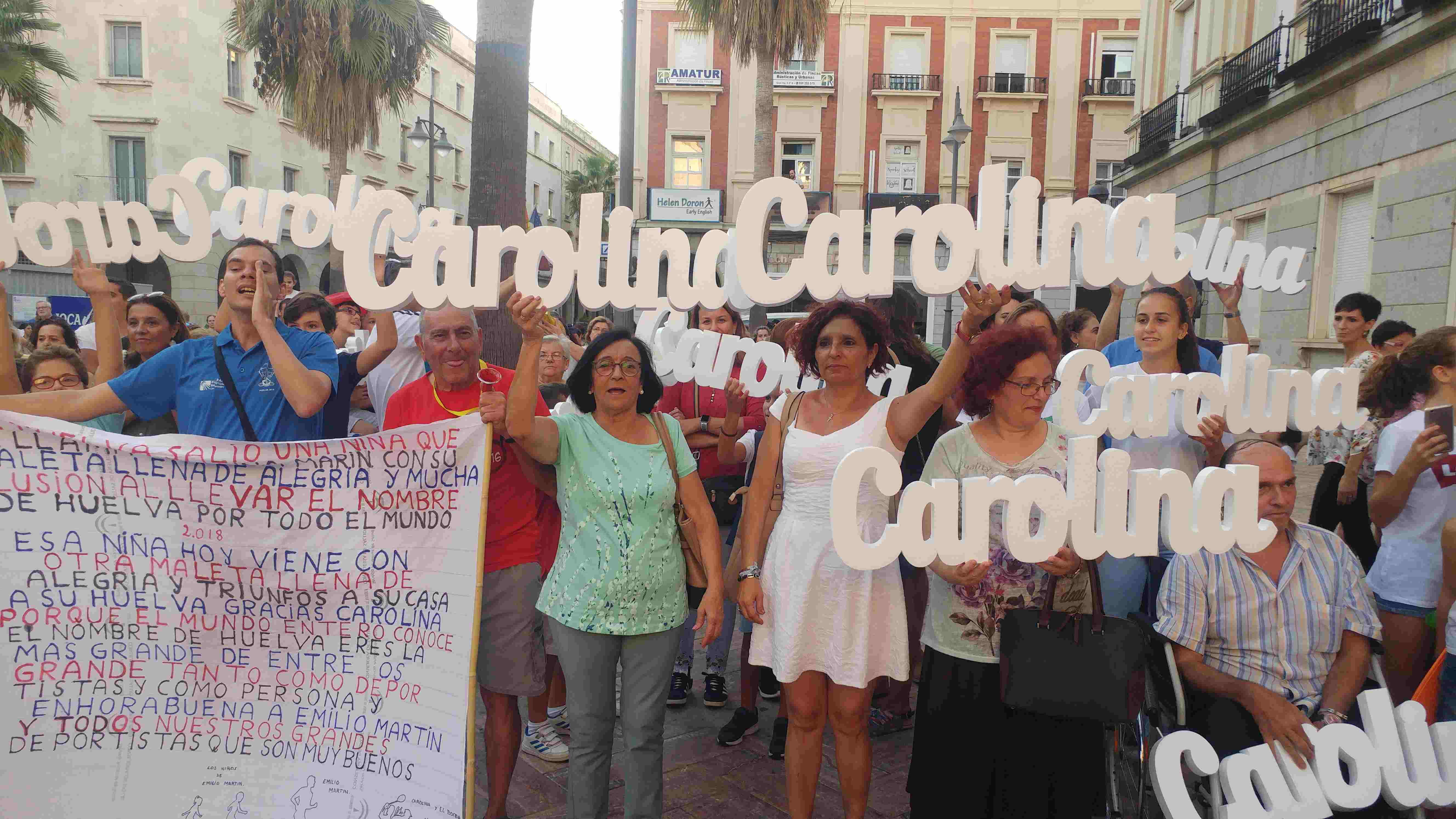 Homenaje a Carolina Marín Ciudad de Huelva 05-10-2018