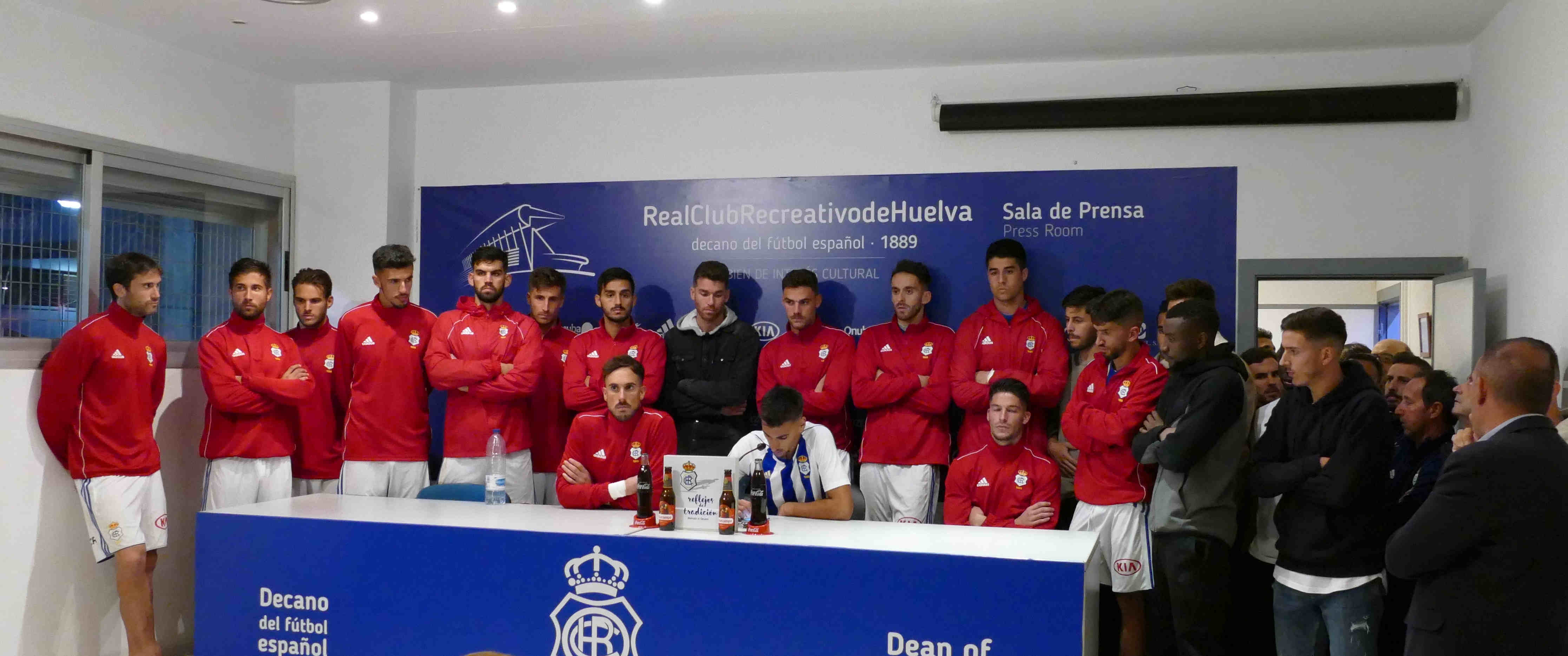 Rueda de Prensa de Jugadores y entrenador del Recreativo