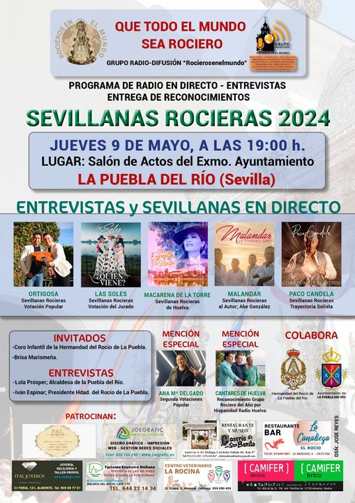 Sevillanas Rocieras Gala entrega premios- La Puebla del Rio 09-05-2024
